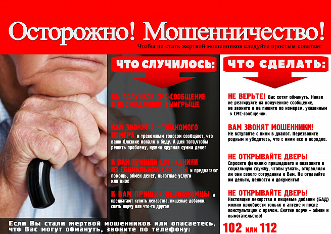 Внимание мошенники. Будьте бдительны!